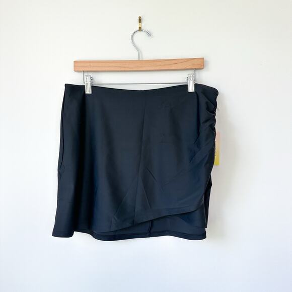 Summersalt The Ruched Swim Skirt Black L NWT - Picture 1 of 9